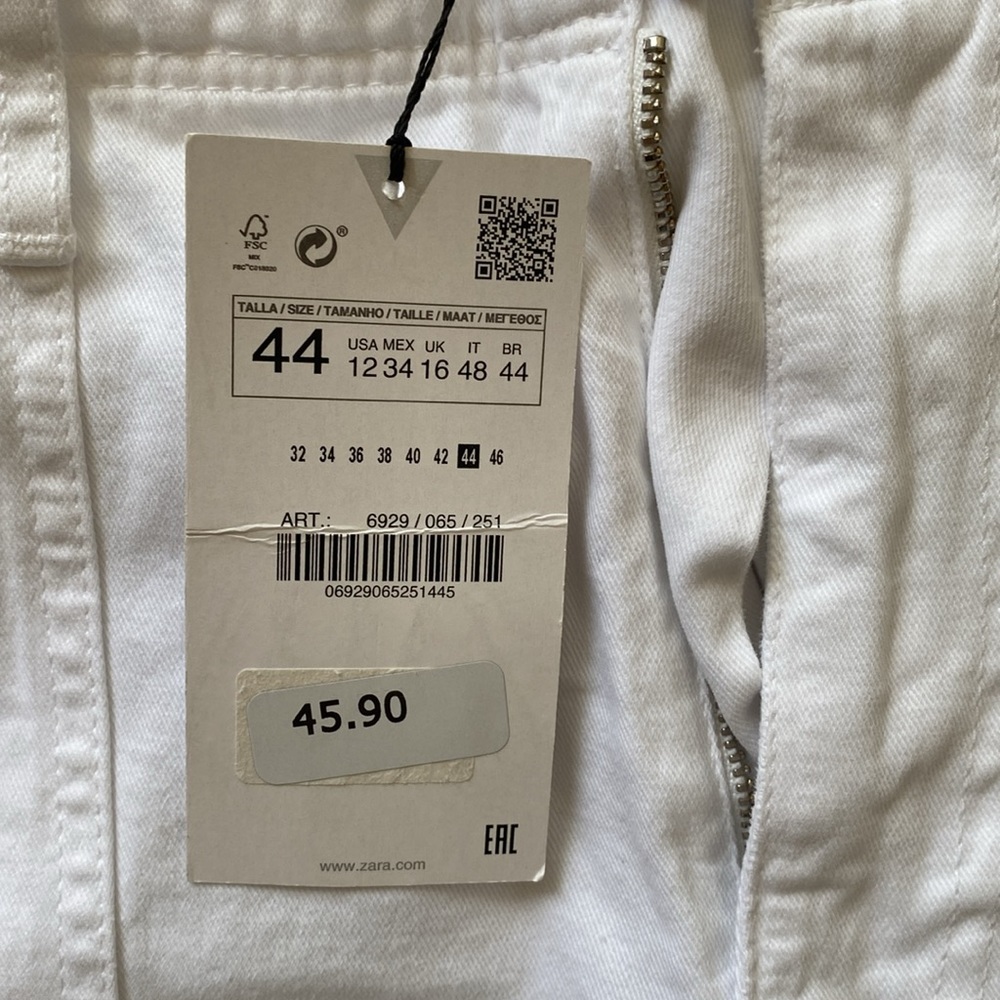 Zara white cargo pants. NWT - Picture 3 of 6